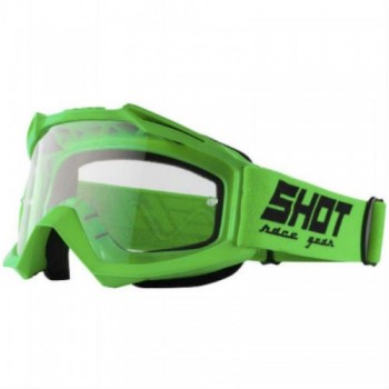 Очки кроссовые SHOT ASSAULT neon green